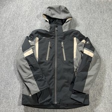 Obermeyer Foundation Skiing Jacket Teen L 14-16 Insulated Grey Alpine Series