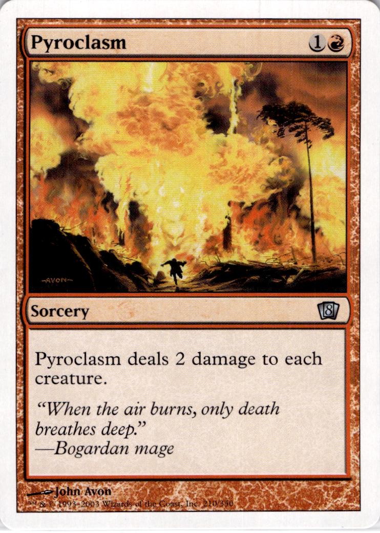 MTG Pyroclasm 8th Edition Uncommon #210