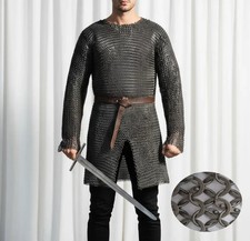 Chainmail Shirt   9mm Round Riveted Rings with Washers Medieval Maille Easter