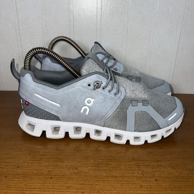 On Cloud 5 Terry Running Shoes Glacier Luna Gray Sneakers 99.98825 Womens 6.5