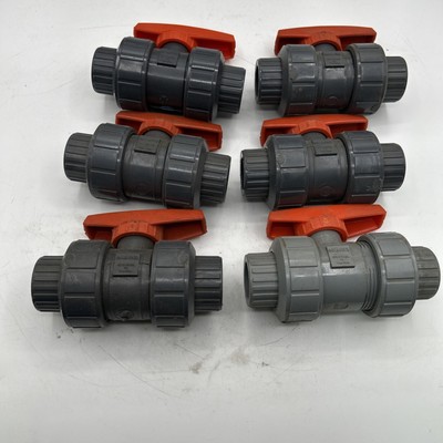 Lot Of 6 Nibco 3/4'' Chemtrol Tru Bloc Valve See Pics