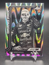 Max Verstappen #142 2025 Topps Chrome F1  B&W Raywave Refractor