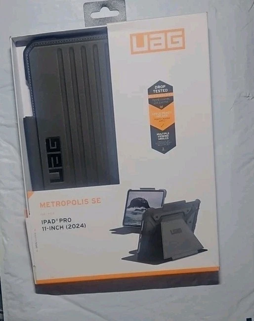 UAG iPad Pro 11" Case (5th Gen, 2024, M4) Rugged Adjustable, Metropolis SE Black - Image 2 of 4