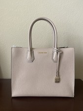 Michael Michael Kors Mercer Large Pebbled Leather Tote Bag Oyster