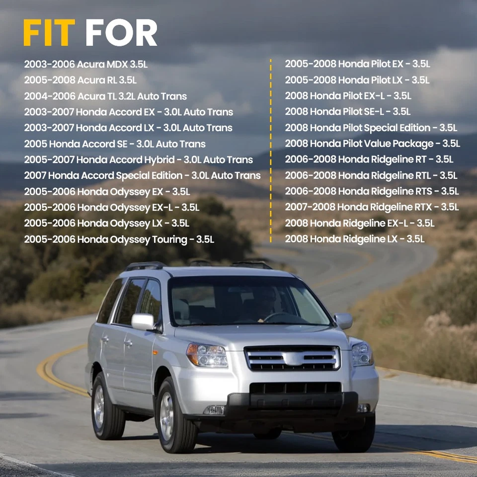 Sensor de oxígeno aguas arriba y abajo para Honda Ridgeline RT RTL RTS RTX 4X 2006-2008 Foto 3 de 4