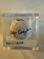 Billy Casper Signed Golf Ball with Case