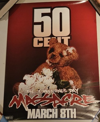 RARE 50 Cent The St. Valentine's Day Massacre STREET POSTER lot