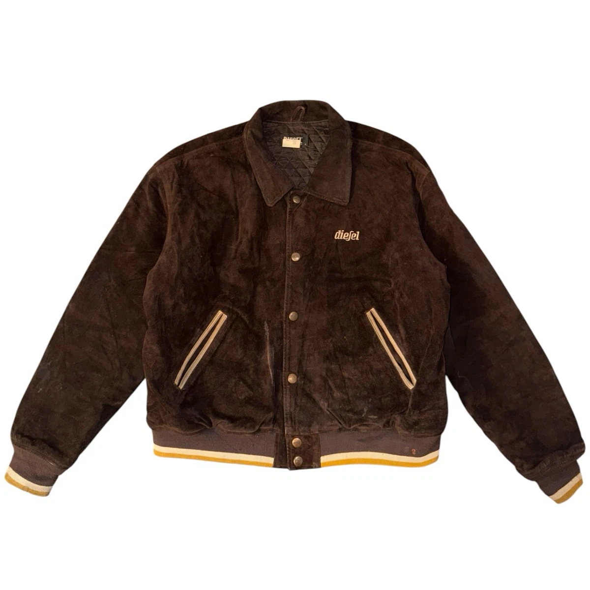 Suede Outer Shell Coats, Jackets & Vests Varsity Jacket for Men