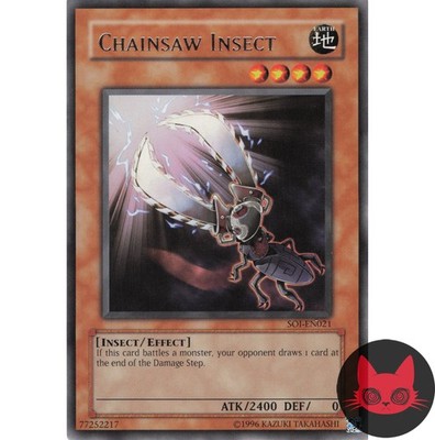 Yugioh Kettensägeninsekt SOI-DE021 Rare NM