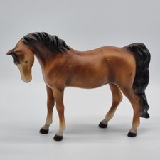 Pferdefigur Terrakotta Handbemalt Deko Skulptur Ca. 28 Cm Vintage Pferd Kunst