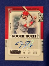 2021 Contenders Rookie Ticket Auto Baseball #194 Jose Rojas Los Angeles Angels