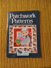 PATCHWORK PATTERNS BOOKLET vtg 1982 Crafts Cu...