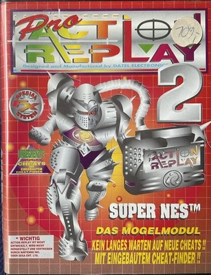 Pro Action Replay Für Sega Mega Drive (Box und Anleitung Vers 1, Modul Vers 2)