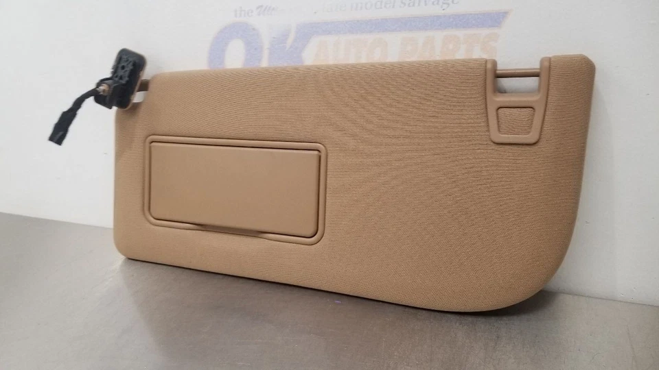 22 FORD F250 SUPER DUTY SUN VISOR LEFT DRIVER TAN CREW CAB SUNROOF OPTION - Image 3 of 4