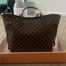 Louis Vuitton Neverfull Damier Ebene Large Br...