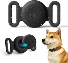 Airtag Dog Collar Holder Waterproof Protective Case Compatible Apple