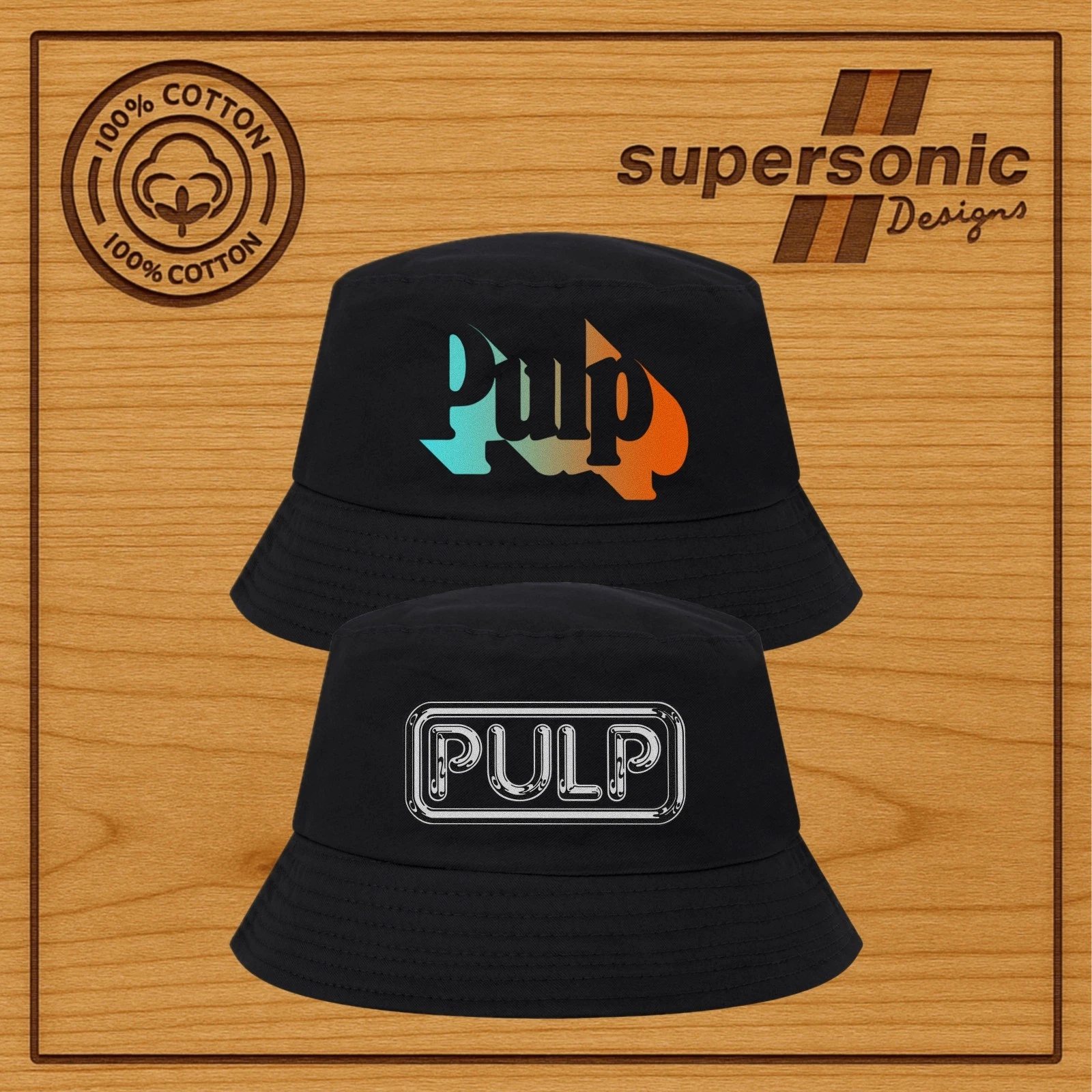 Pulp Logo bucket hats - 2 to choose