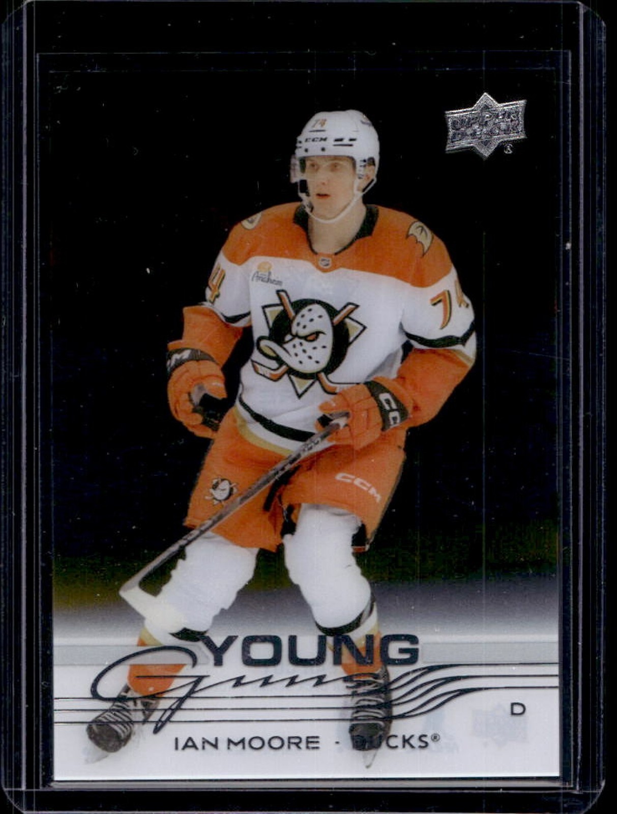 2025 Upper Deck Ian Moore Clear Cut Rookie Young Guns RC #232 Ducks