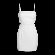 Show Me Your Mumu Women's White Mini Dress Party Evening Strapped 