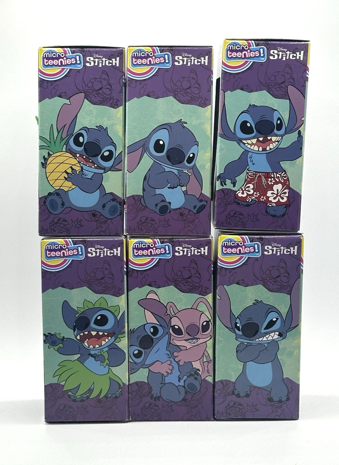 Micro Teenies Stitch Mini Plush Stitch Rubber Duck Tsum Tsum Disney Stitch 8 pcs