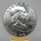 1963 Franklin Half Dollar, 90% Silver, AU - #C57305NQ