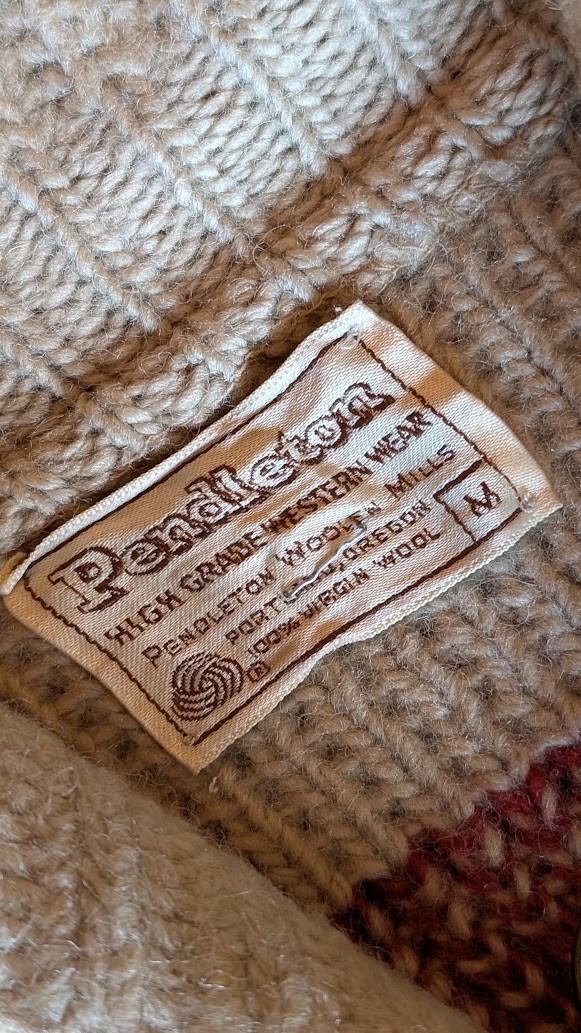 Pendleton Original Westerley 100%  Lambswool Card… - image 3