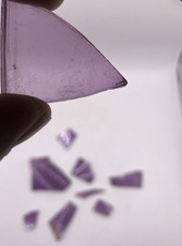 Lot 9 Pc Old Amethyst Sun Purple Glass Shards Nevada Desert Find Craft Jewelry