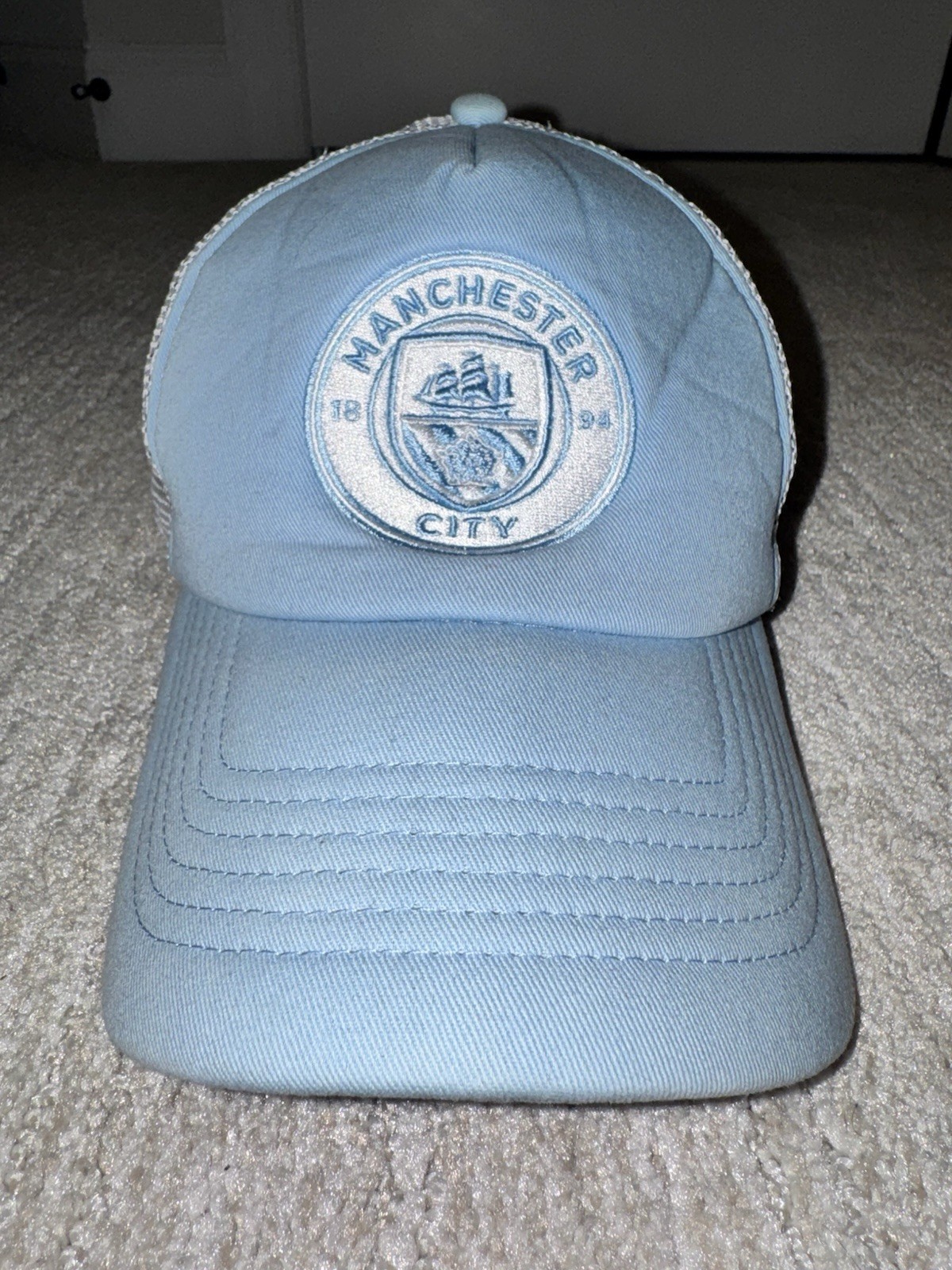 Manchester city hat snapback blue official merchandise fan ink premier league