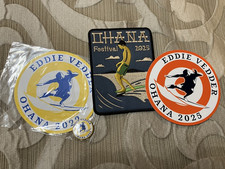 Eddie Vedder Ohana Sticker, Button, Patch Set Ohana 2022 and 2025