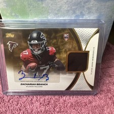 Zachariah Branch 2026 Topps Flagship SP RC Gold Rookie Patch Auto /50 Falcons