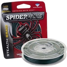 SPIDERWIRE STEALTH Braided Fishing Line - 30 lb 300 yard - Moss Green