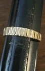 G 14KP Stamped: Diamond Etched Swirls, 14k Yellow Gold Size 6.25 Ring 1.97 grams — photo 4