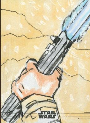 Star Wars Der Aufstieg Skywalkers Serie 2 Skizzenkarte von Zach Woolsey