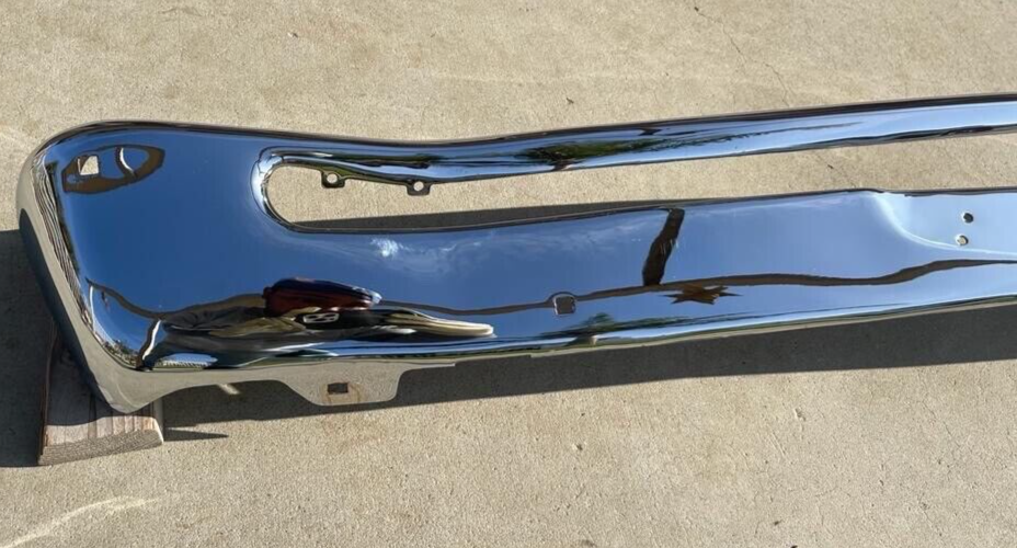 S FORD FALCON FRONT NEW TRIPLE CHROME PLATED IMPACT BUMPER 1968