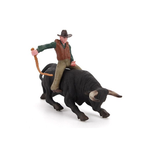 Gifts Collectible Plastic Toy Animal Toys PVC Model Rodeo Bull Bull ...