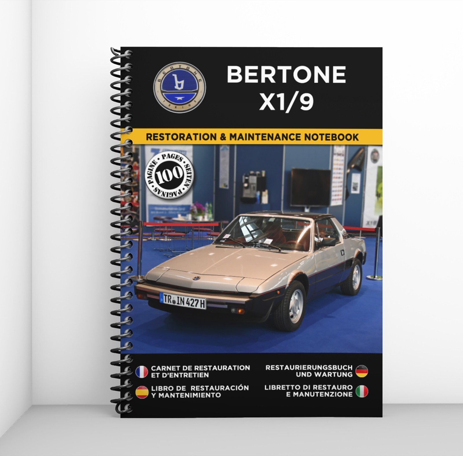 Livre restauration Bertone X1/9 guide atelier pour entretien voiture collection