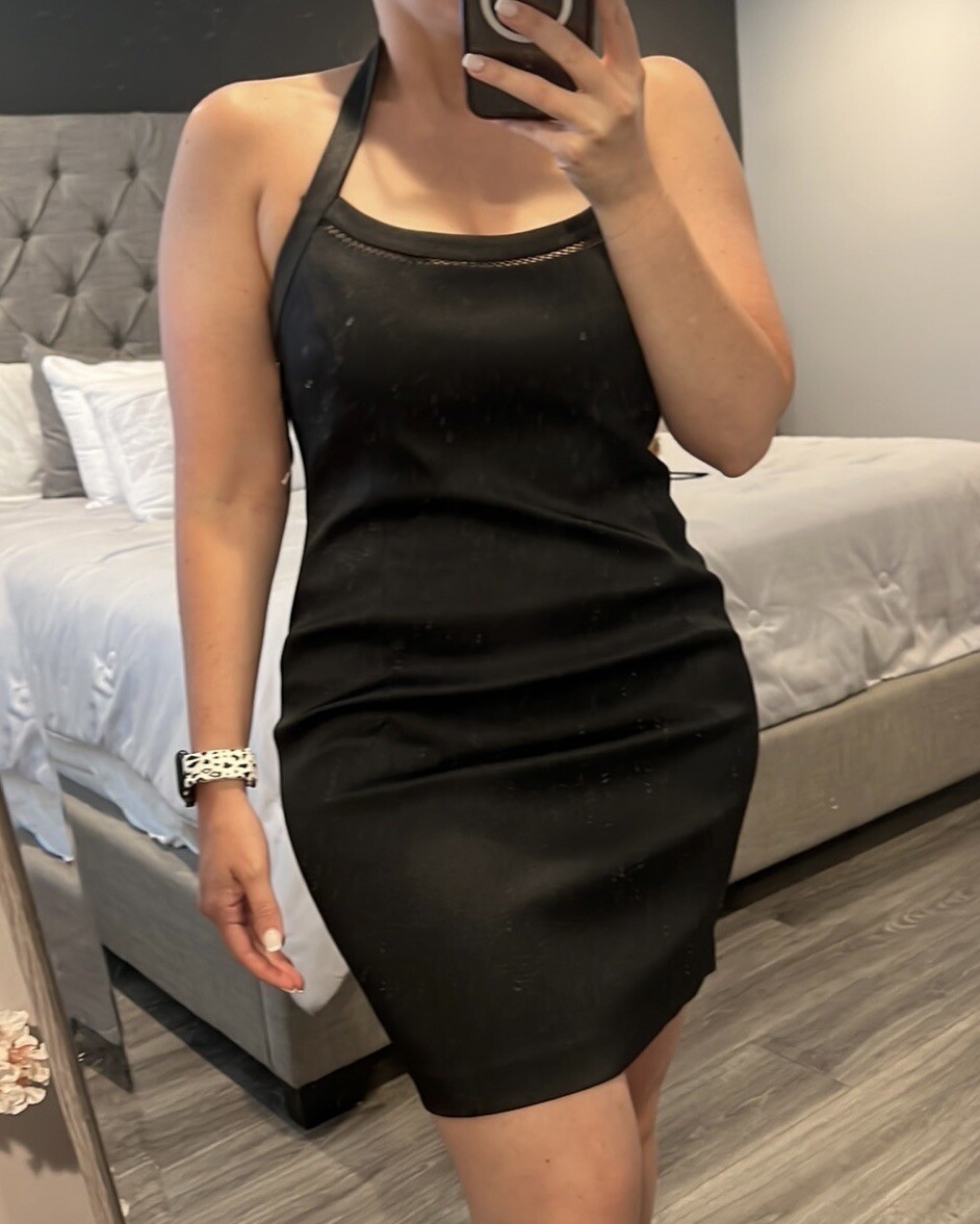 Laundry Shelli Segal Black Mini Dress NWT Vintage 90s Sz 12 Petite