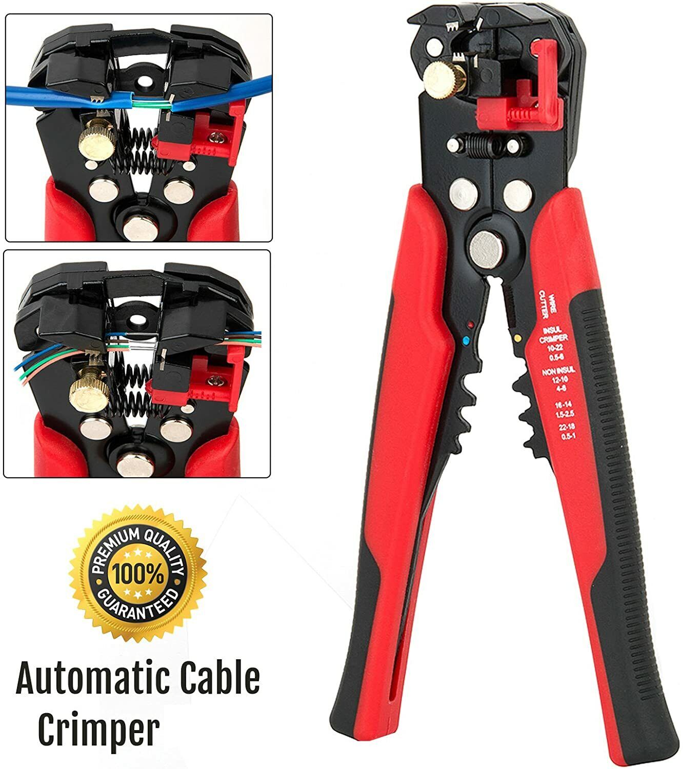 New Automatic Wire Cutter Stripper Pliers Electrical Cable Crimper Terminal Tool