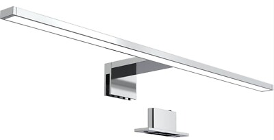 LED Spiegel Wand Lampe Leuchte CARINA Metall silberfarben 60x4x11cm