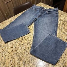 Red Head Jeans Mens Size 32x32 Med Wash Straight 5 Pocket Button Zipper Cpix