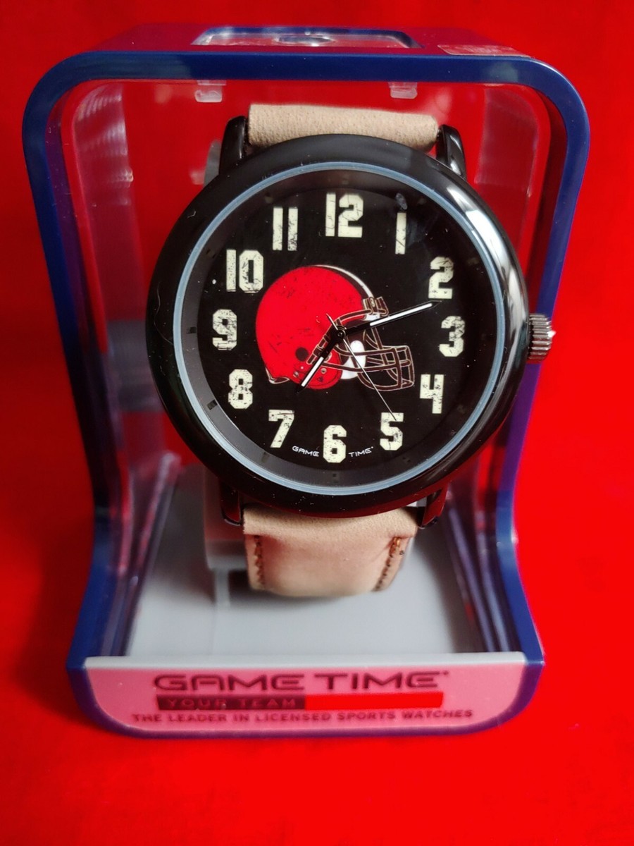 Game Time Cleveland Browns Large Face Throwback Watch