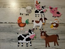 paper studio Farm animals stickers