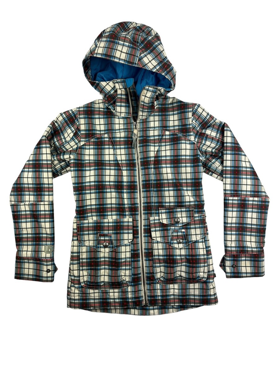 Burton Dryride Ski Snowboard Jacket Womens/Youth XXS Plaid Burton Dryride Ski Snowboard Jacket Womens/Youth XXS Plaid