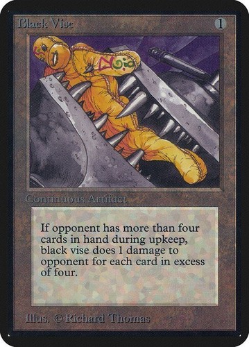 Black Vise ~ Limited Edition ALPHA [ MODERATELY PLAYED ] [ Magic MTG ]