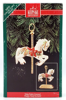 Hallmark Keepsake Ornament TOBIN FRALEY CAROUSEL HORSE Christmas #1 in Series