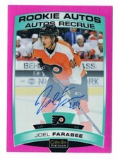 2019-20 O-Pee-Chee OPC Platinum Rookie Autograph Matte Pink Joel Farabee 33/99