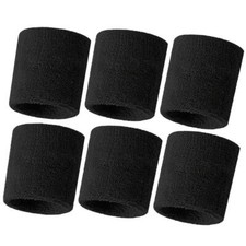Wrist Sweatbands Thick Cotton Terry Cloth Wristbands For Men And Women Athlet...