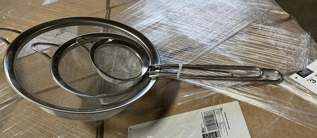 Mesh Strainer W/Handle Sifter Metal Stainless Steel Super Wire Extra Fine #31