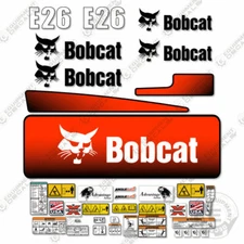 Fits Bobcat E26 Decal Kit Mini Excavator Decals - 7 YEAR 3M VINYL!