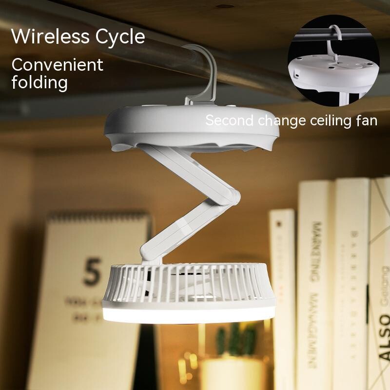 Folding Telescopic Electric Fan 本体 Cordless Folding Fan Telescopic Cooling Wireless Portable Fan USB